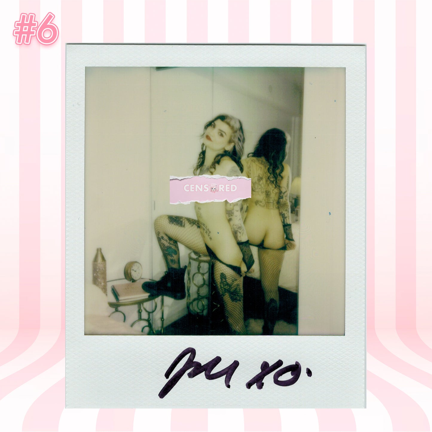 Violent Sinema Polaroid - Mystic Healer and Boudoir Model Signed Collectible