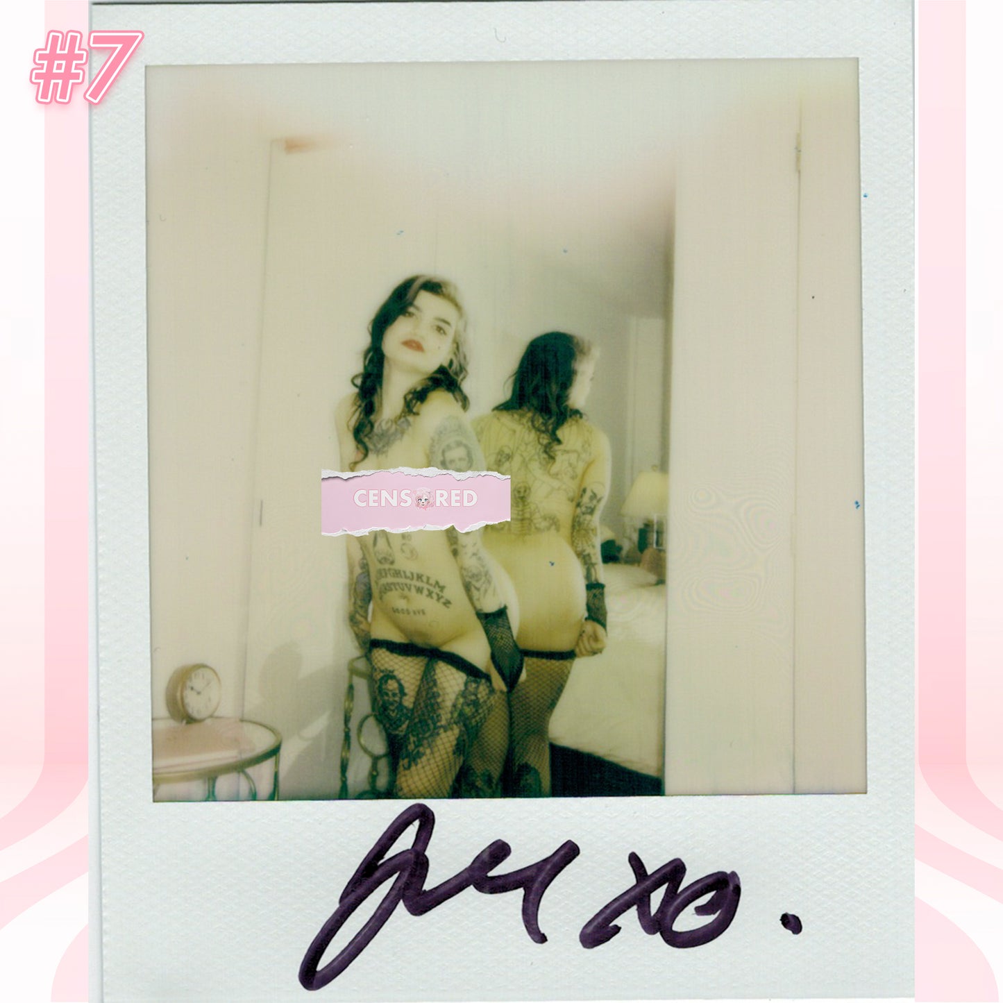 Violent Sinema Polaroid - Mystic Healer and Boudoir Model Signed Collectible