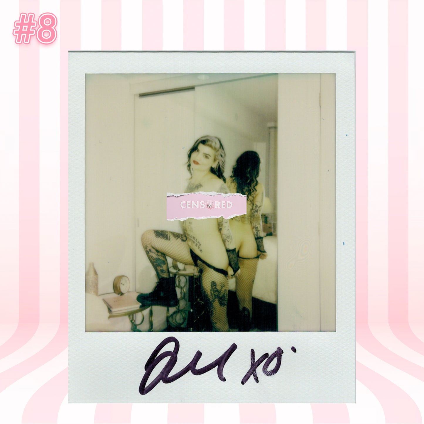 Violent Sinema Polaroid - Mystic Healer and Boudoir Model Signed Collectible