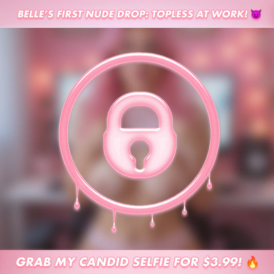 Belle's Topless Work Selfie: The Debut Frame | OnlyLewds