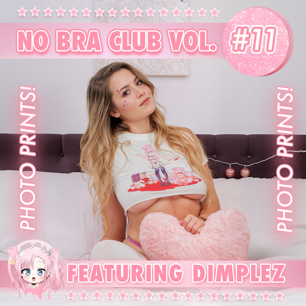 No Bra Club Vol 11 Featuring Dimplez – Exclusive Photo Prints