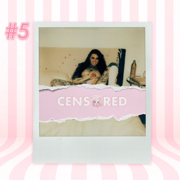 Blazed Brat — Pink Rhinestone G-String Polaroid #05