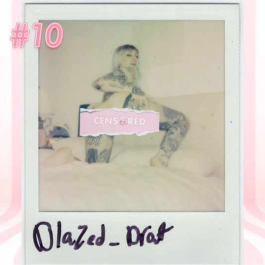 Blazed Brat — Red Pendant Bodychain G-String Polaroid #10