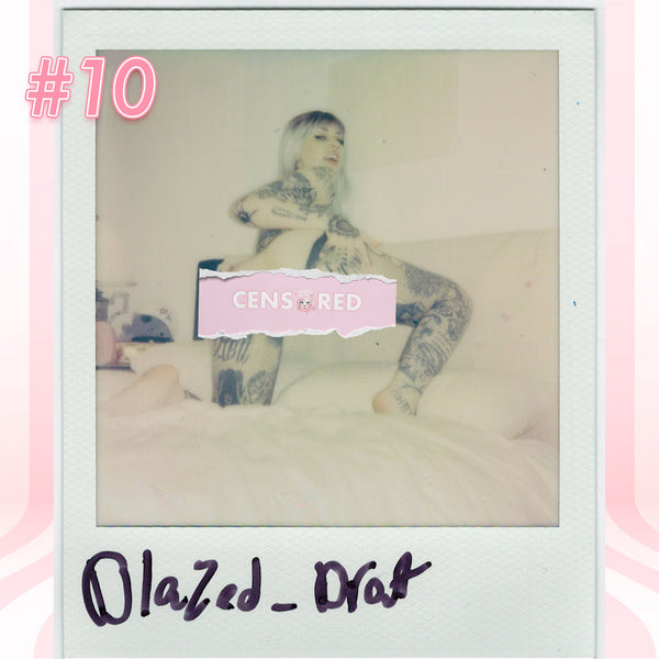Blazed Brat — Red Pendant Bodychain G-String Polaroid #10