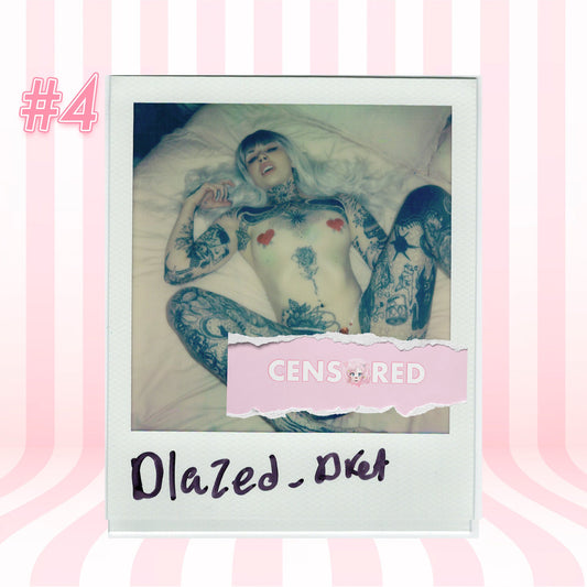 Blazed Brat — Red Pendant Bodychain G-String Polaroid #04