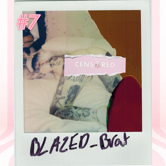 Blazed Brat — Red Pendant Bodychain G-String Polaroid #07