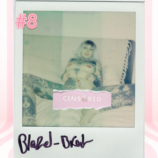 Blazed Brat — Red Pendant Bodychain G-String Polaroid #08