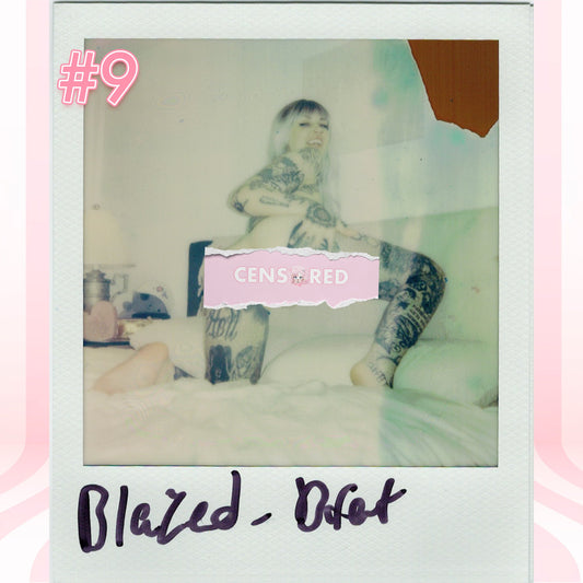 Blazed Brat — Red Pendant Bodychain G-String Polaroid #09