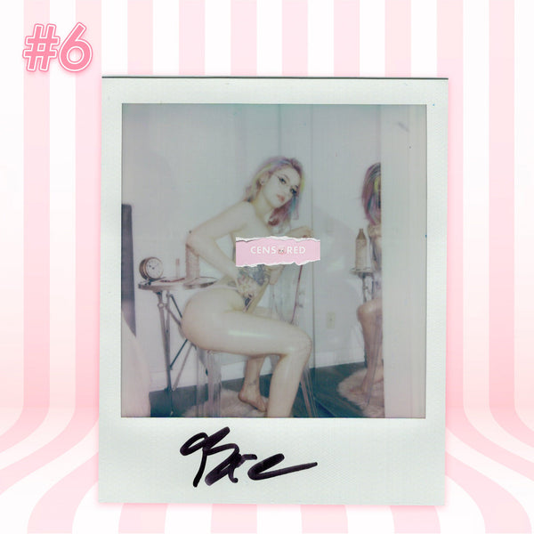 Bre Kitsune — White Kawaii Leggings + Yuri Crop Top Polaroid #06