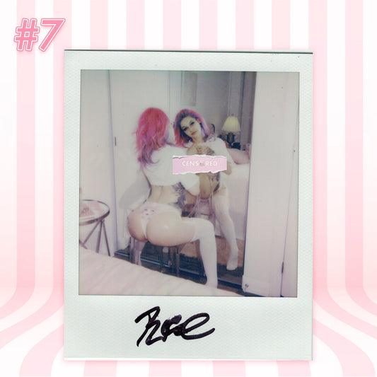 Bre Kitsune — White Kawaii Leggings + Yuri Crop Top Polaroid #07