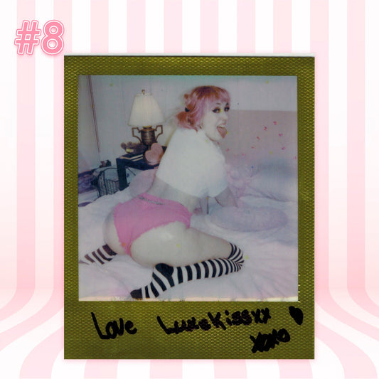 MyDarling666 — Sexy School Girl Pink Lingerie Set Polaroid #09