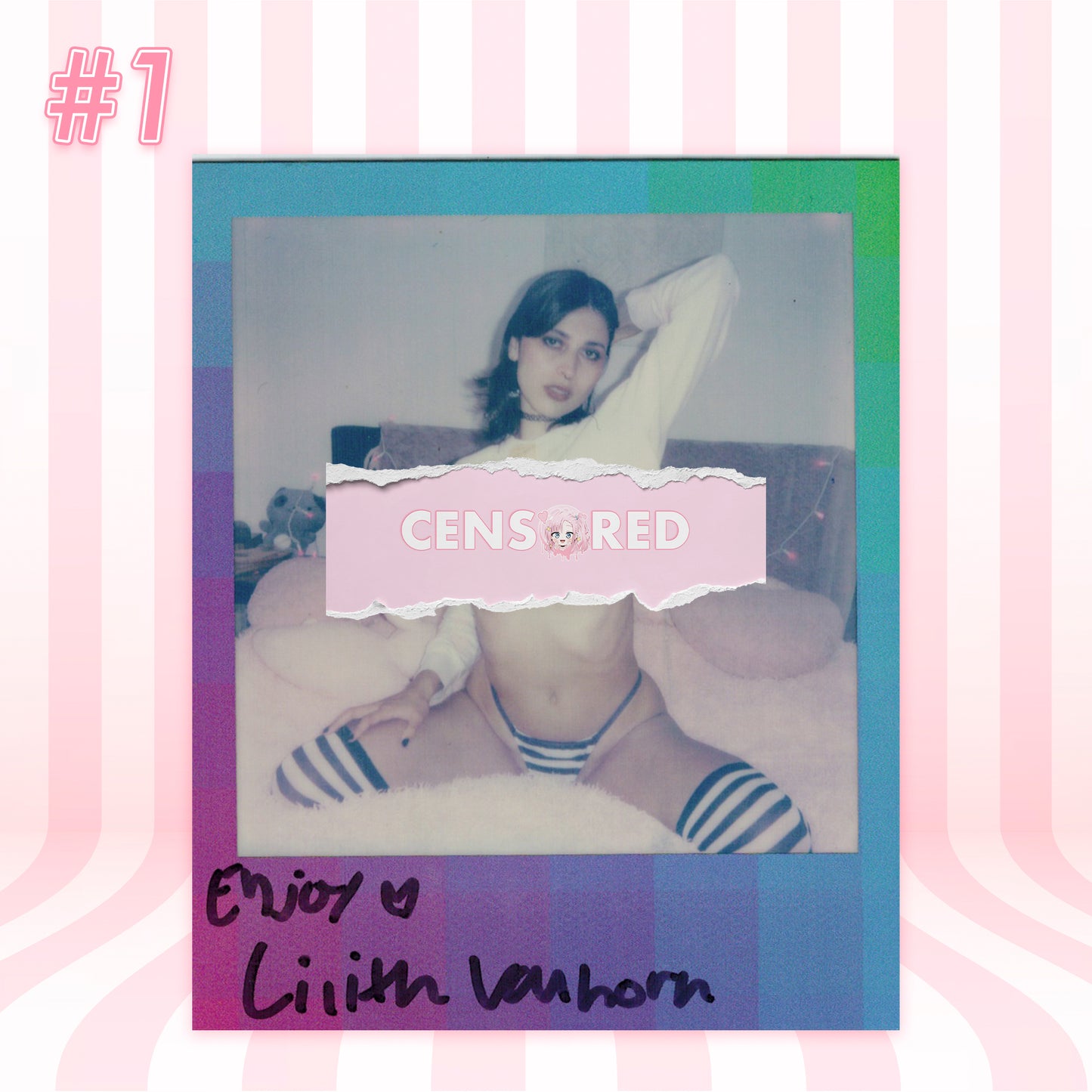 Lilith Vanhorn: Gothic Debut in Makima Shimapan – Limited Polaroid Set (19 Exposures)