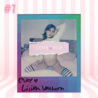 Lilith Vanhorn: Gothic Debut in Makima Shimapan – Limited Polaroid Set (19 Exposures)