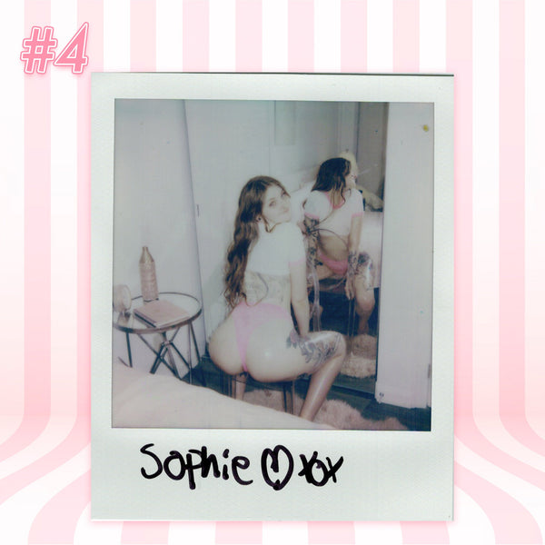 Sophie Darling — Sexy School Girl Pink Lingerie Set Polaroid #04