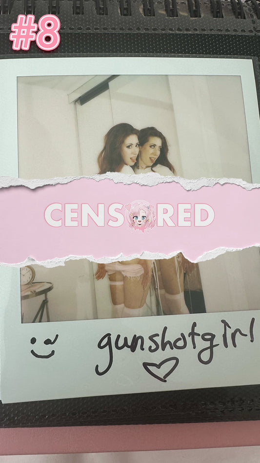 Gunshot Girl — Lewd Crop Top + Pink Denim Shorts Polaroid #08