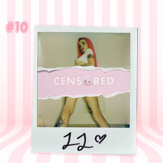 Lucy Lovesick — Sexy School Girl Pink Lingerie Set Polaroid #10