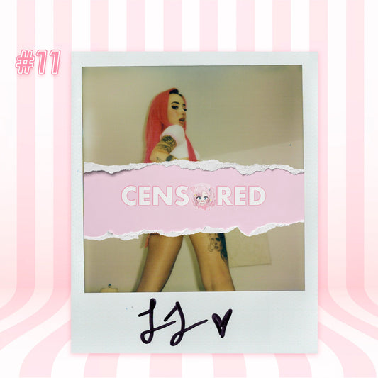 Lucy Lovesick — Sexy School Girl Pink Lingerie Set Polaroid #11