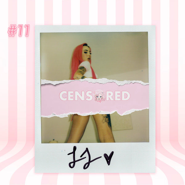Lucy Lovesick — Sexy School Girl Pink Lingerie Set Polaroid #11