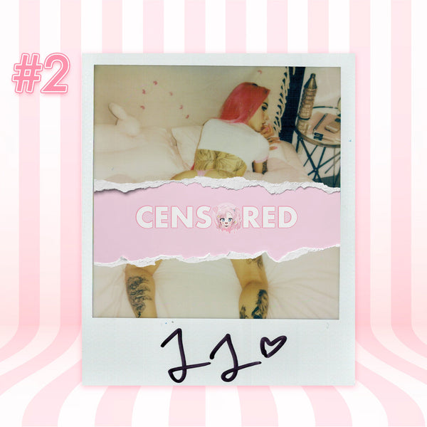 Lucy Lovesick — Sexy School Girl Pink Lingerie Set Polaroid #02