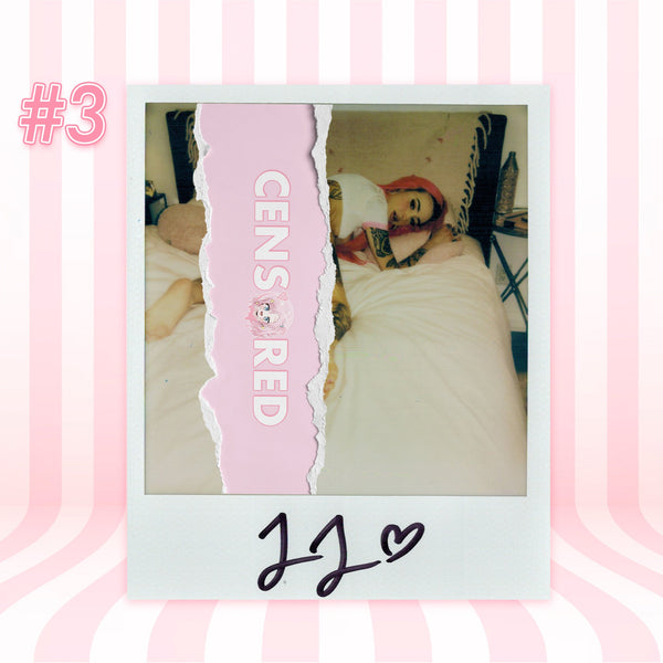 Lucy Lovesick — Sexy School Girl Pink Lingerie Set Polaroid #03
