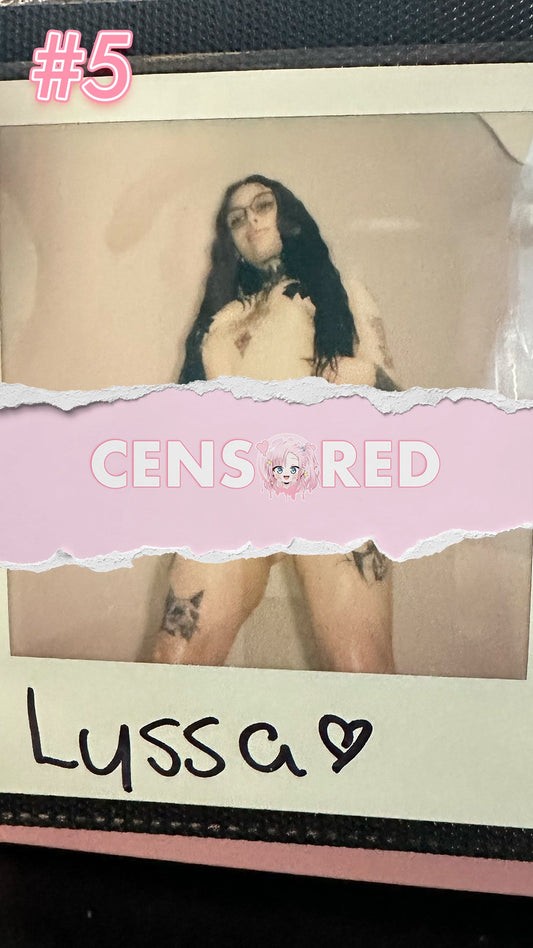 Morbid Barbie — Black Shimapan + Cross Pasties Edition Polaroid #05