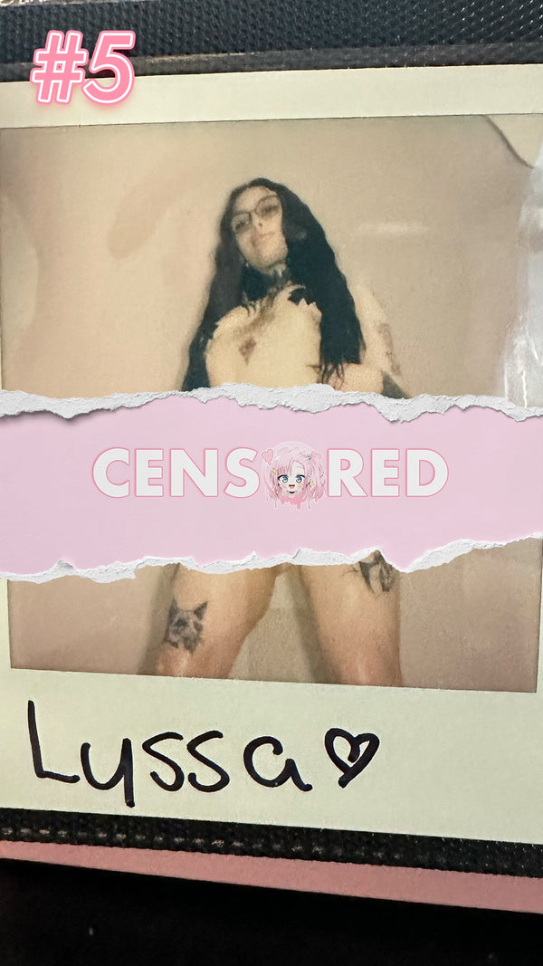 Morbid Barbie — Black Shimapan + Cross Pasties Edition Polaroid #05