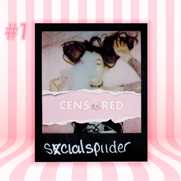 SxcialSpiider — Gothic Maid | Black Frame Polaroid #01/017