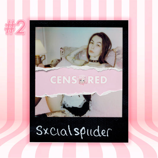 SxcialSpiider — Gothic Maid | Black Frame Polaroid #02/017