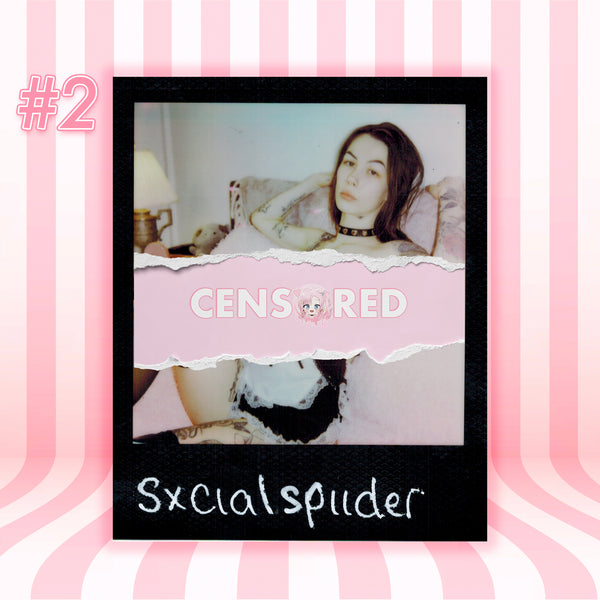 SxcialSpiider — Gothic Maid | Black Frame Polaroid #02/017