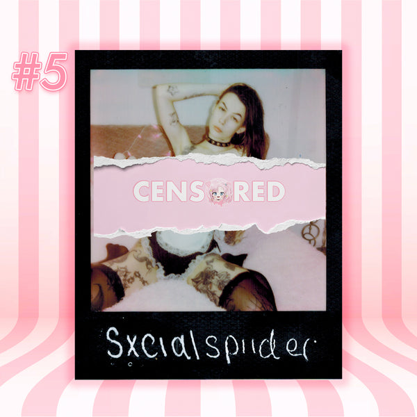 SxcialSpiider — Gothic Maid | Black Frame Polaroid #05/017