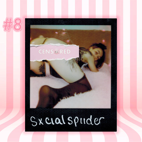 SxcialSpiider — Gothic Maid | Black Frame Polaroid #08/017