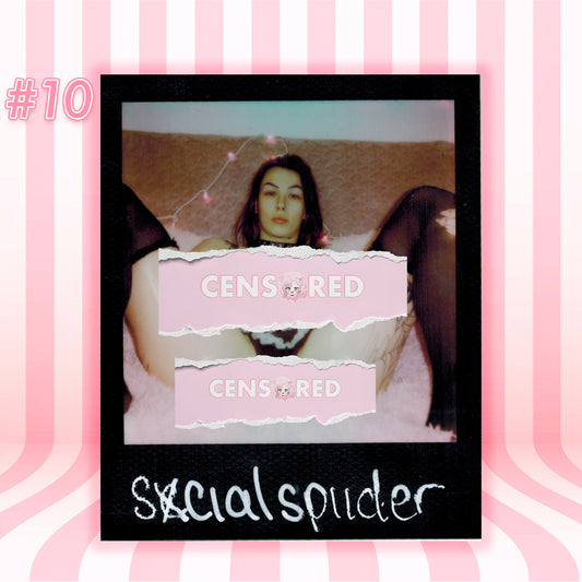 SxcialSpiider — Gothic Maid | Black Frame Polaroid #10/017