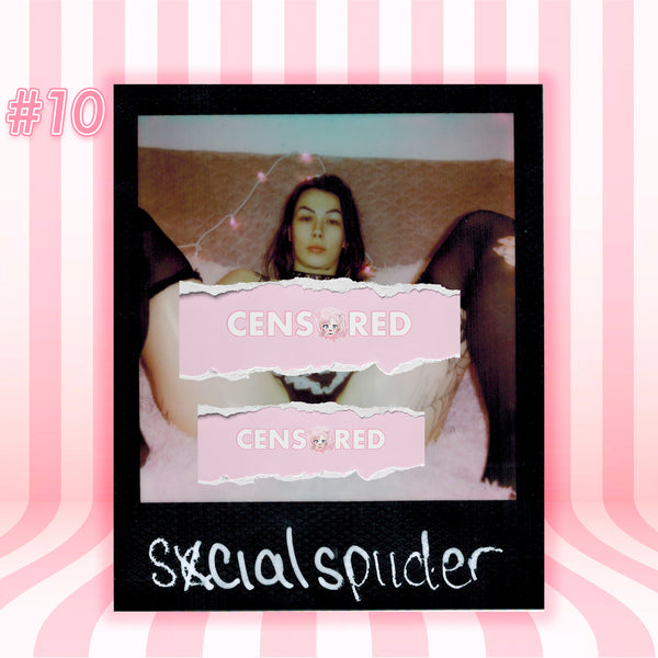SxcialSpiider — Gothic Maid | Black Frame Polaroid #10/017