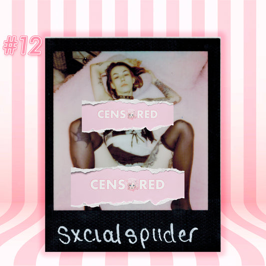 SxcialSpiider — Gothic Maid | Black Frame Polaroid #12/017
