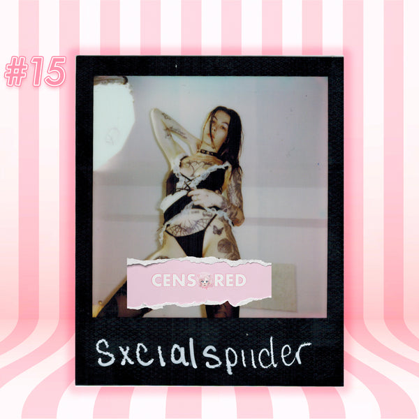 SxcialSpiider — Gothic Maid | Black Frame Polaroid #15/017