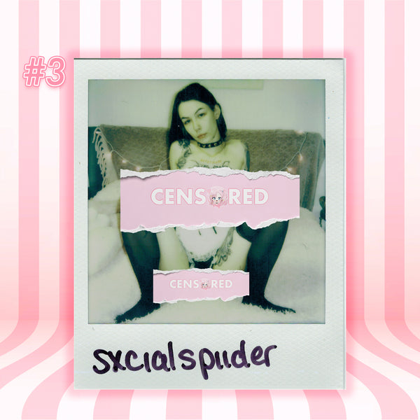 SxcialSpiider — Gothic Maid | White Frame Polaroid #03/011