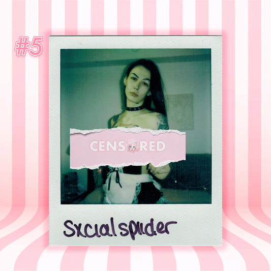 SxcialSpiider — Gothic Maid | White Frame Polaroid #05/011