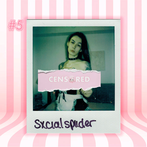 SxcialSpiider — Gothic Maid | White Frame Polaroid #05/011