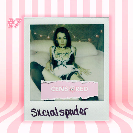 SxcialSpiider — Gothic Maid | White Frame Polaroid #07/011