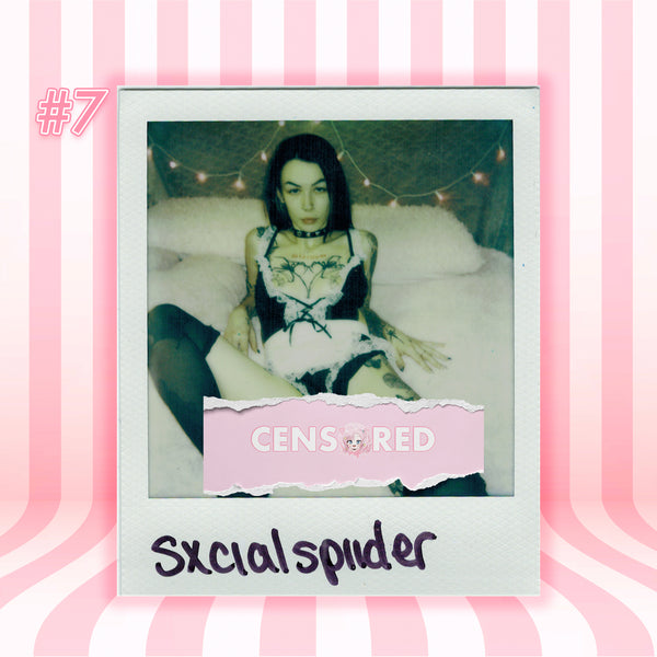 SxcialSpiider — Gothic Maid | White Frame Polaroid #07/011