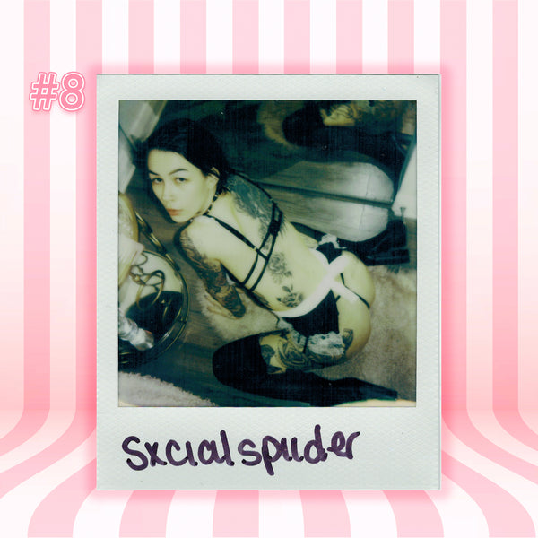 SxcialSpiider — Gothic Maid | White Frame Polaroid #08/011