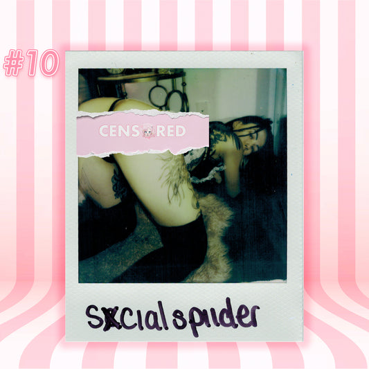 SxcialSpiider — Gothic Maid | White Frame Polaroid #10/011
