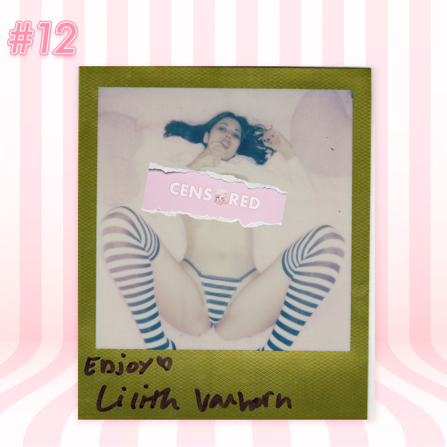 Lilith Vanhorn: Gothic Debut in Makima Shimapan – Limited Polaroid Set (19 Exposures)