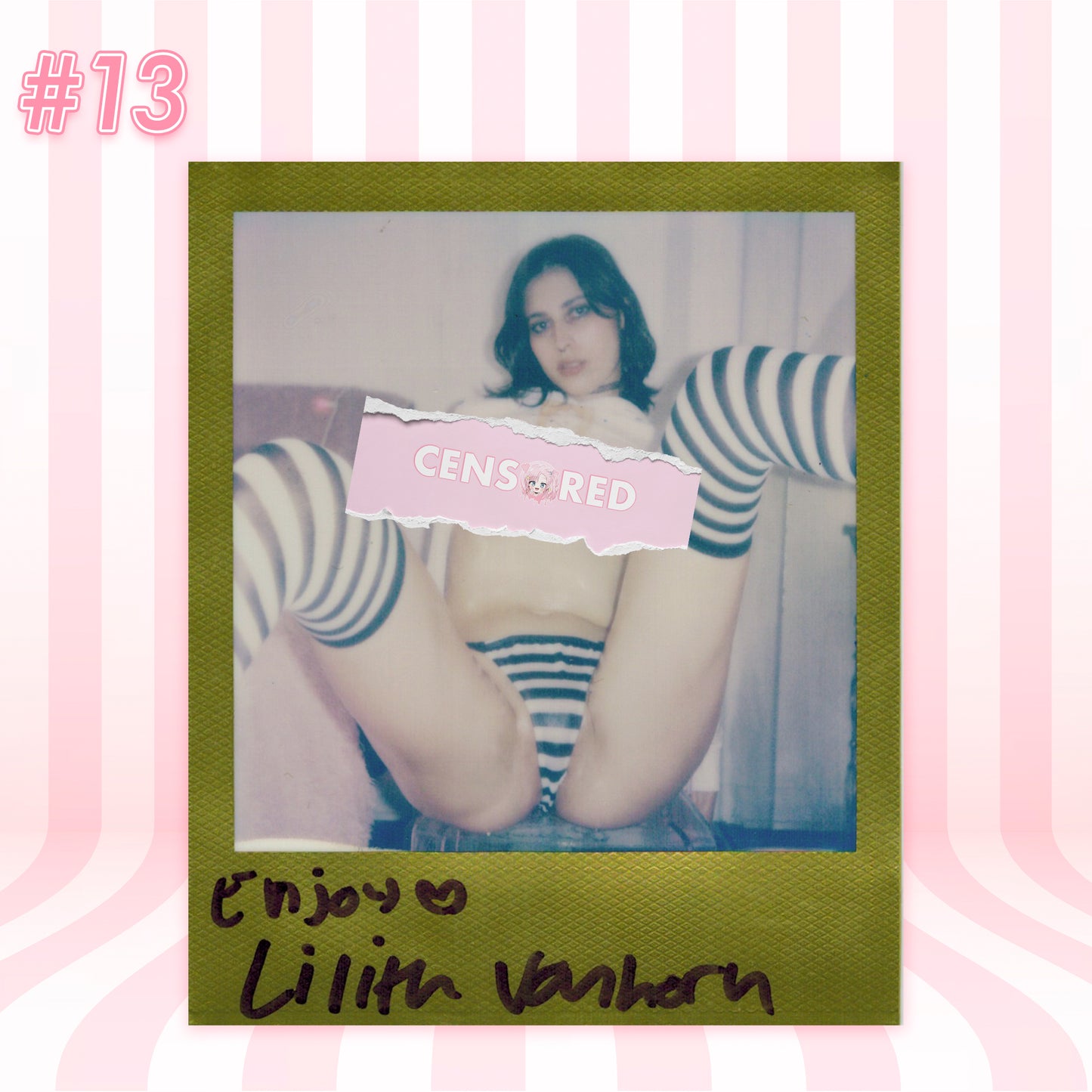 Lilith Vanhorn: Gothic Debut in Makima Shimapan – Limited Polaroid Set (19 Exposures)