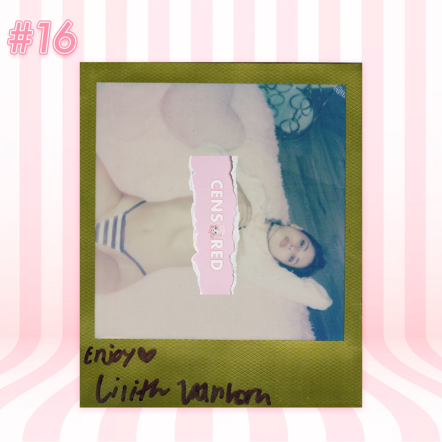 Lilith Vanhorn: Gothic Debut in Makima Shimapan – Limited Polaroid Set (19 Exposures)