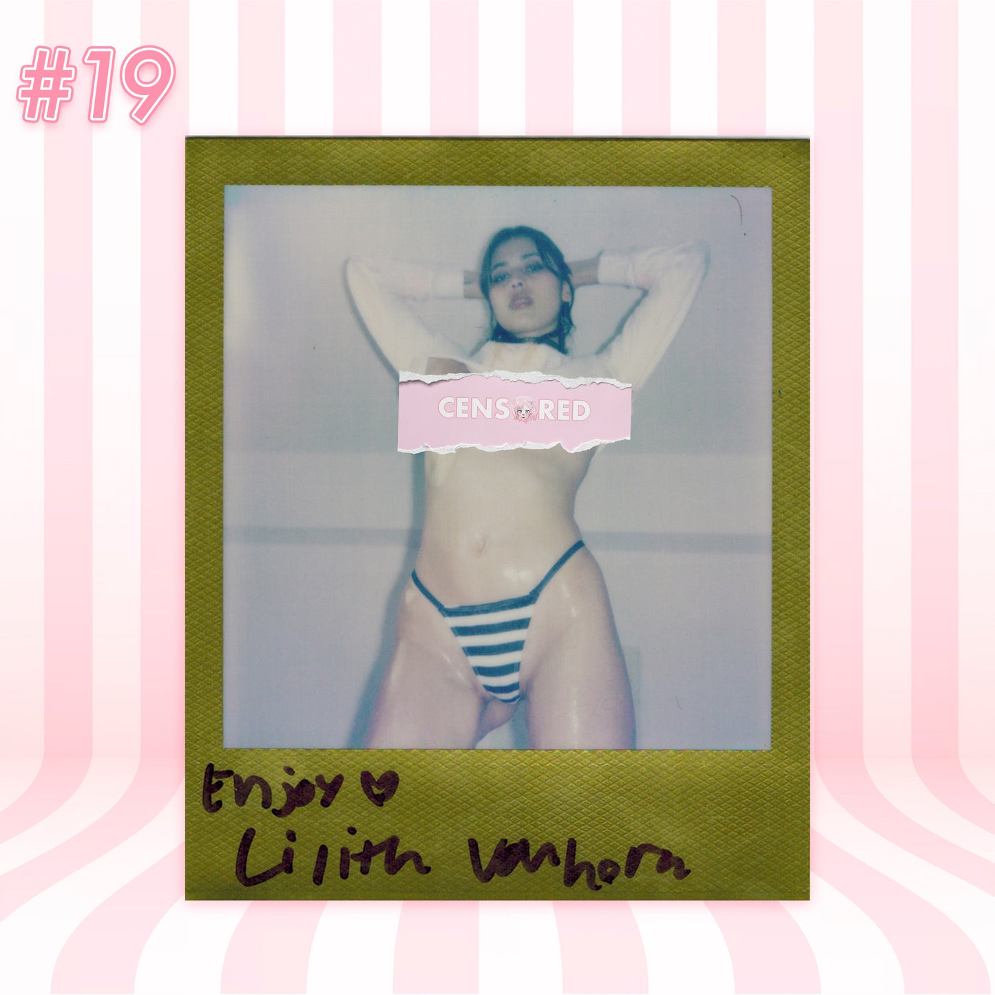 Lilith Vanhorn: Gothic Debut in Makima Shimapan – Limited Polaroid Set (19 Exposures)