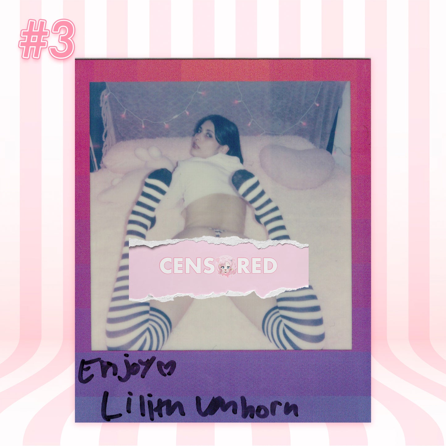 Lilith Vanhorn: Gothic Debut in Makima Shimapan – Limited Polaroid Set (19 Exposures)