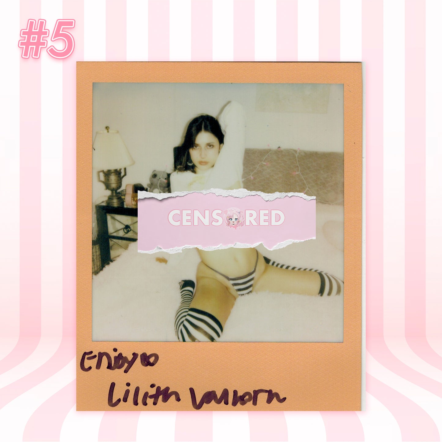 Lilith Vanhorn: Gothic Debut in Makima Shimapan – Limited Polaroid Set (19 Exposures)