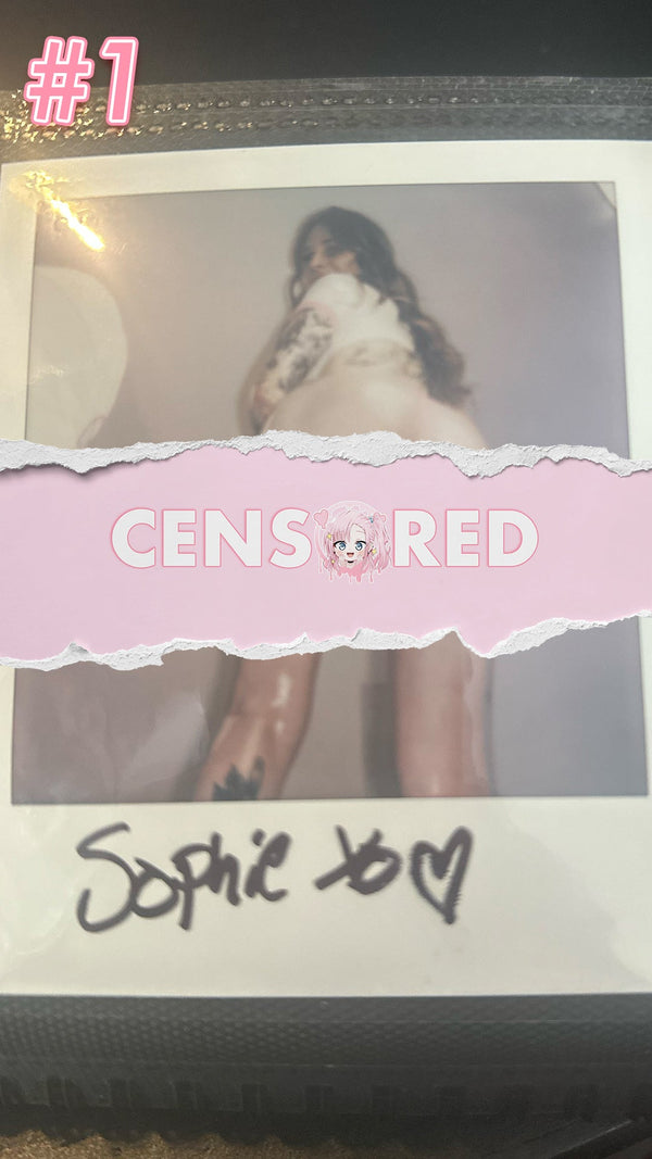 Sophie Darling — Sexy School Girl Pink Lingerie Set Polaroid #01