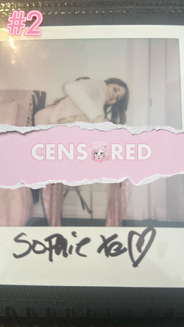 Sophie Darling — Sexy School Girl Pink Lingerie Set Polaroid #02
